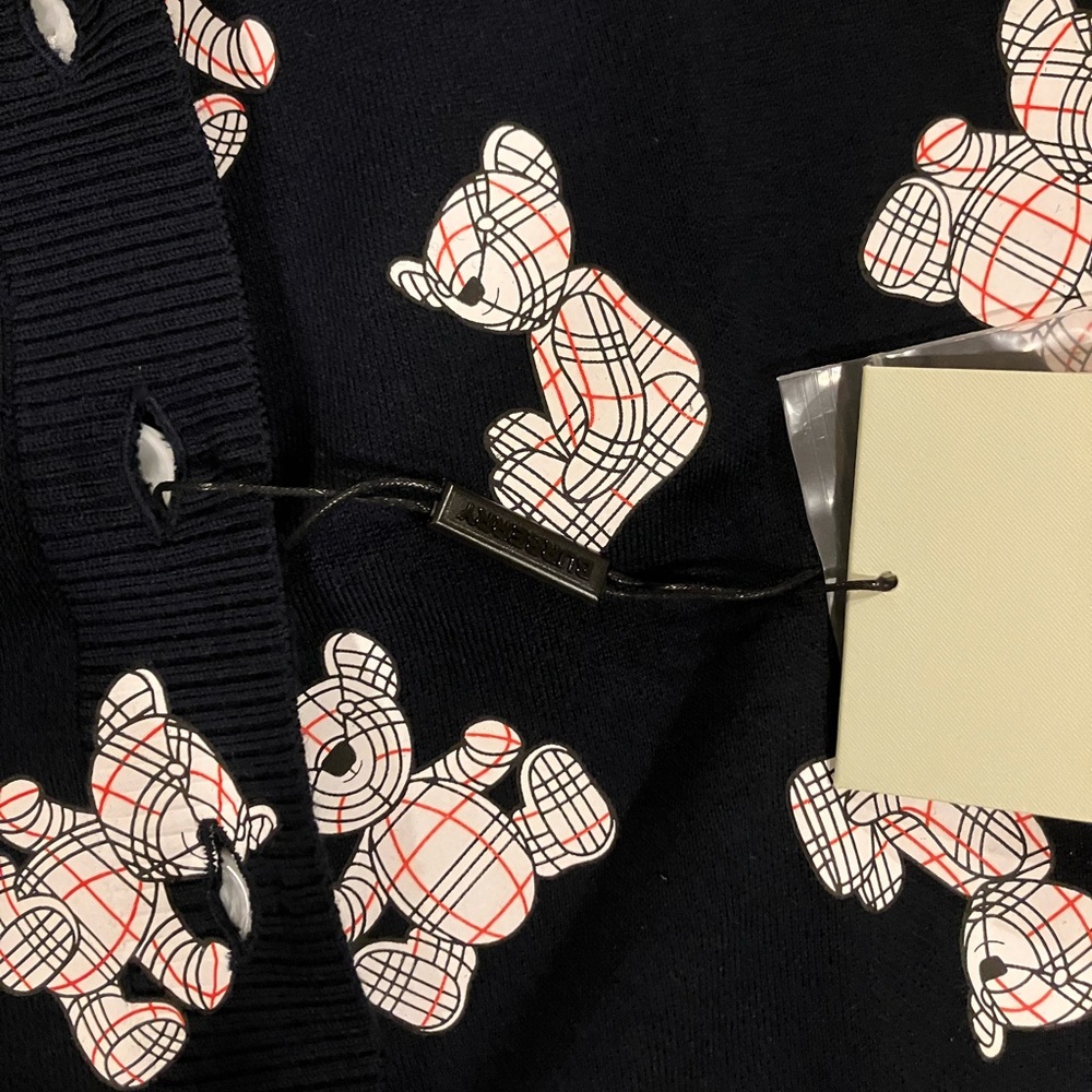 NWT-Burberry Wool Blend Cardigan 6Y (Posh Party Sale!) - Picture 9 of 11